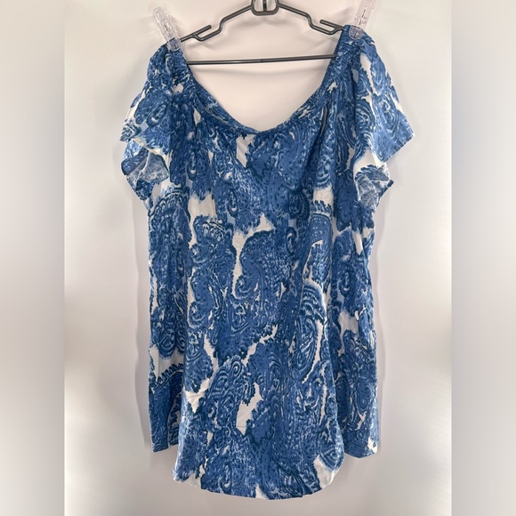 EUC Grace Elements Paisley Off The Shoulder Dress - Picture 2 of 6